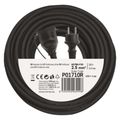 Predlžovací kábel EMOS P01710R guma-neopren PROFI spojka 10m / 3x 2,5mm / IP44 / čierny