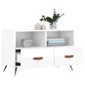 vidaXL TV skrinka lesklá biela 80x36x50 cm spracované drevo