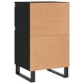 vidaXL Komoda čierna 40x35x70 cm kompozitné drevo