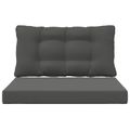 vidaXL Vankúš na vonkajšiu pohovku Polyester Antracitová 80 x 68,5 cm