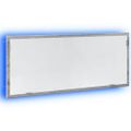 vidaXL Kúpeľňové LED zrkadlo sivý dub sonoma 100x8,5x37 cm