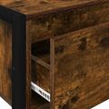 vidaXL Koncový stôl Dymová dub 100 x 36 x 75 cm Kompozitné drevo