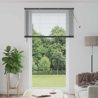 vidaXL Žalúzia Strieborná šedá 213 x 130 cm 25 mm PVC