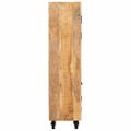 vidaXL Highboard so zásuvkou Hnedá 40 x 30 x 120,5 cm mangový masív
