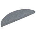 vidaXL Nášľapy na schody 10 ks bledosivé 56x17x3 cm vpichovaná textília