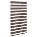 vidaXL Zebrová roleta 100,9x175 cm Šírka látky 96,7 cm kávová