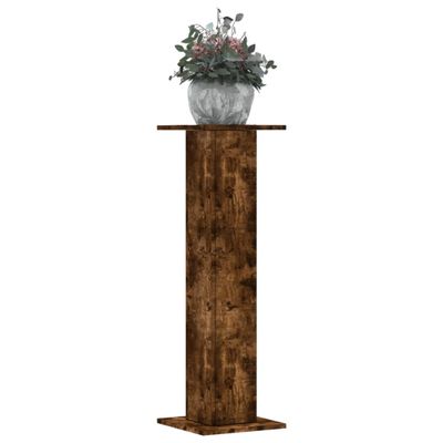 vidaXL Stojany na rastliny 2 ks dymový dub 30x30x95cm kompozitné drevo