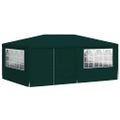 vidaXL Profesionálny párty stan+bočné steny 4x6 m, zelený 90 g/m²