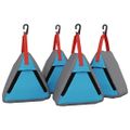 vidaXL Skladovacie vrece 4 ks Sivá a modrá 24 x 16 x 24 cm oxford