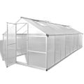 vidaXL Skleník, hliník 481x250x195 cm 23,44 m³