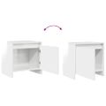 vidaXL Nočné stolíky 2 ks lesklé biele 45x34x44,5 cm drevotrieska