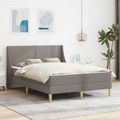 vidaXL Rám postele s matracom 2 ks Odnímateľný poťah