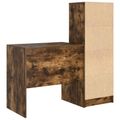 vidaXL Stôl Dymová dub 125,5 x 50 x 127 cm 2 ks