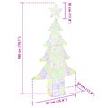vidaXL Vianočný stromček 240 LED Viacfarebný 180 cm Akryl