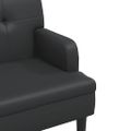 vidaXL Lavica s operadlom čierna 112x65,5x75 cm umelá koža