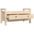 vidaXL Lavička do predsiene 80x40x43 cm masívne borovicové drevo