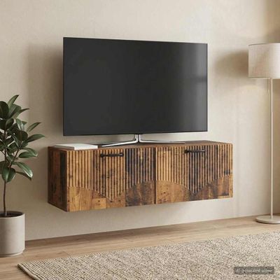 vidaXL Nástenná TV skrinka Staré drevo 98 x 31 x 30 cm