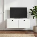 vidaXL Nástenná TV skrinka 78,5 x 31 x 30 cm Biela s vysokým leskom