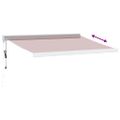 vidaXL Automaticky zaťahovacia markíza burgundská 350x250 cm