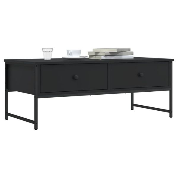 vidaXL Konferenčný stolík čierny 101x49x39,5 cm kompozitné drevo