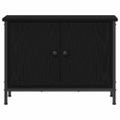 vidaXL TV skrinka 60 x 35 x 45 cm Čierny dub Kompozitné drevo