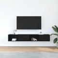 vidaXL TV stolíky 2 ks dub čierne 80x31x25,5 cm kompozitné drevo