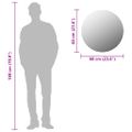 vidaXL Nástenné zrkadlo 60 cm okrúhle sklenené