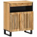 vidaXL Komoda 60x34x75 cm, surový mangový masív