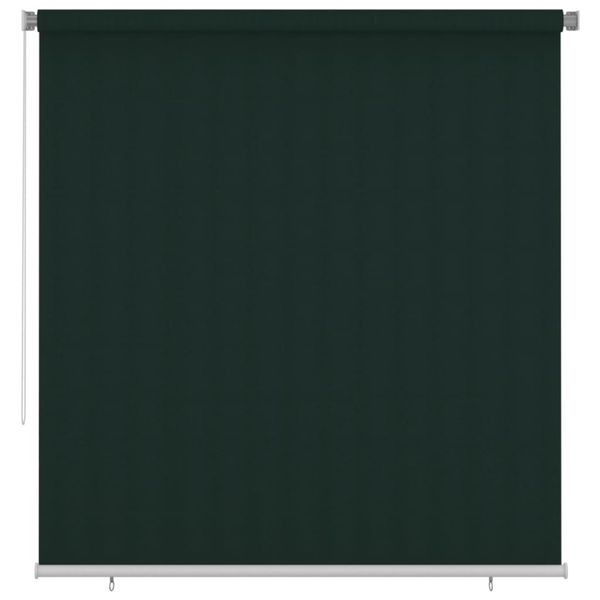 vidaXL Vonkajšia zatemňovacia roleta 220x230 cm tmavozelená HDPE
