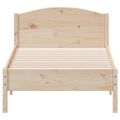 vidaXL Posteľ bez matraca 75x190 cm masívna borovica