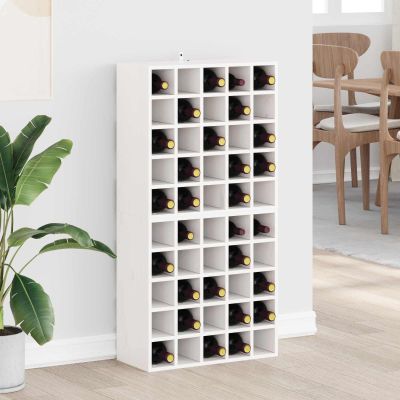 vidaXL Regál na víno 2 pcs Biela 56 x 25 x 56 cm