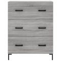 vidaXL Vysoká skrinka sivý dub sonoma 69,5x34x180 cm spracované drevo