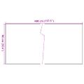 vidaXL Balkónová zástena biela 400x90 cm polyratan
