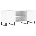 vidaXL Skrinka na platne biela 121x38x48 cm kompozitné drevo