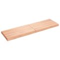 vidaXL Stolová doska svetlohnedá 140x40x(2-6)cm ošetrený masív hrany