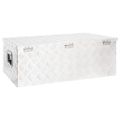 vidaXL Úložný box strieborný 90x47x33,5 cm hliník