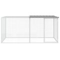 vidaXL Klietka pre kurčatá strecha bledosivá 203x98x90 cm poz. oceľ