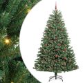 vidaXL Umelý Sklápací Vianočný Stromček Zelená 240 cm PVC a kov