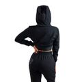Dámska mikina Essential Cropped Hoodie Black - STRIX, veľkosť XS