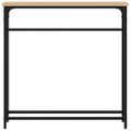 vidaXL Konzolový stolík, dub sonoma, 75x19,5x75 cm, imitácia dreva