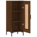 vidaXL Komoda hnedý dub 34,5x34x90 cm spracované drevo