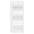 vidaXL Lamelové dvierka na skrinku 2 ks, biele 99,3x39,4 cm, borovica