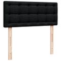 vidaXL Boxspring posteľ s matracom čierna 120x190 cm látka