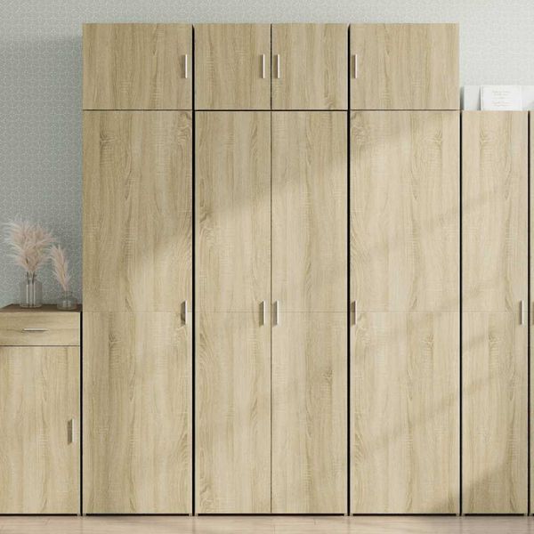 vidaXL Vysoká skrinka dub sonoma 70x42,5x185 cm kompozitné drevo