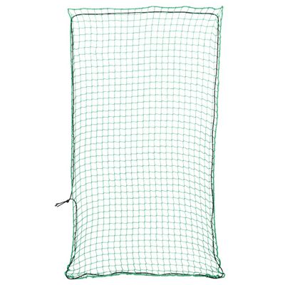 vidaXL Sieť na prívesný vozík s elastickým lanom, zelená 2,7x1,5 m, PP