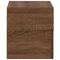 vidaXL Nástenný nočný stolík hnedý dub 45x26x28,5 cm