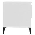 vidaXL Bočné stolíky 2 ks biele 50x46x50 cm spracované drevo