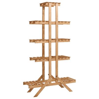 vidaXL Stojan na kvetiny 83x25x142 cm jedľové drevo