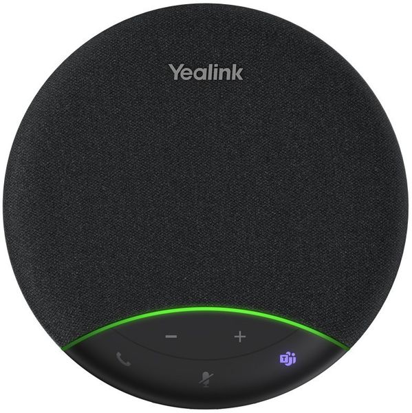 Yealink SP92 + BT51 - USB/Bluetooth konferenční reproduktor, včetně BT donglu Reproduktor, Bluetooth 5.3, AI potlacení šumu, 50mm menic, USB-C/A, 20h výdrž, dosah 30m, cerný