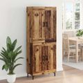 vidaXL Highboard 2 ks Staré drevo 69,5 x 34 x 180 cm Kompozitné drevo